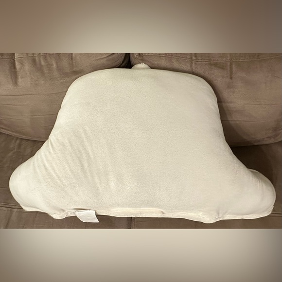 Mainstays Ivory Faux Fur Fluffy Plush Backrest Lounge Pillow - Cozy Comfortable - Picture 10 of 16